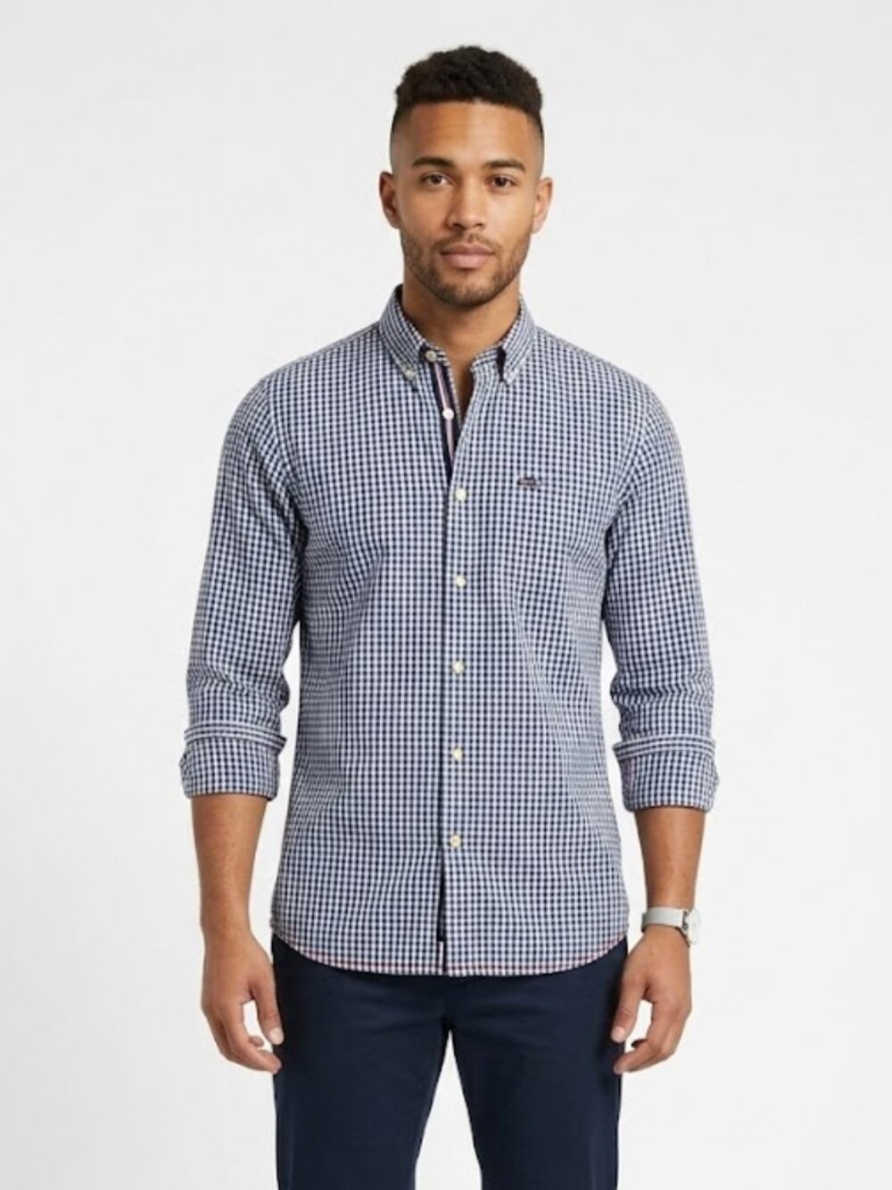Tommy Bahama Men’s Jeans Shirt Island Crafted Button Up Blue White L XL